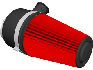 Marine Cone Air Filter CAD 3D Model