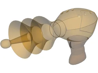 Alien Gun 3D Model
