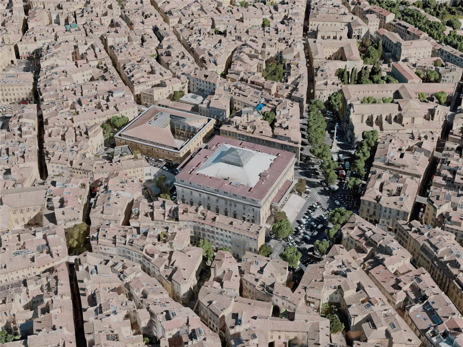 Aix-en-Provence City, France (2020) 3D Model
