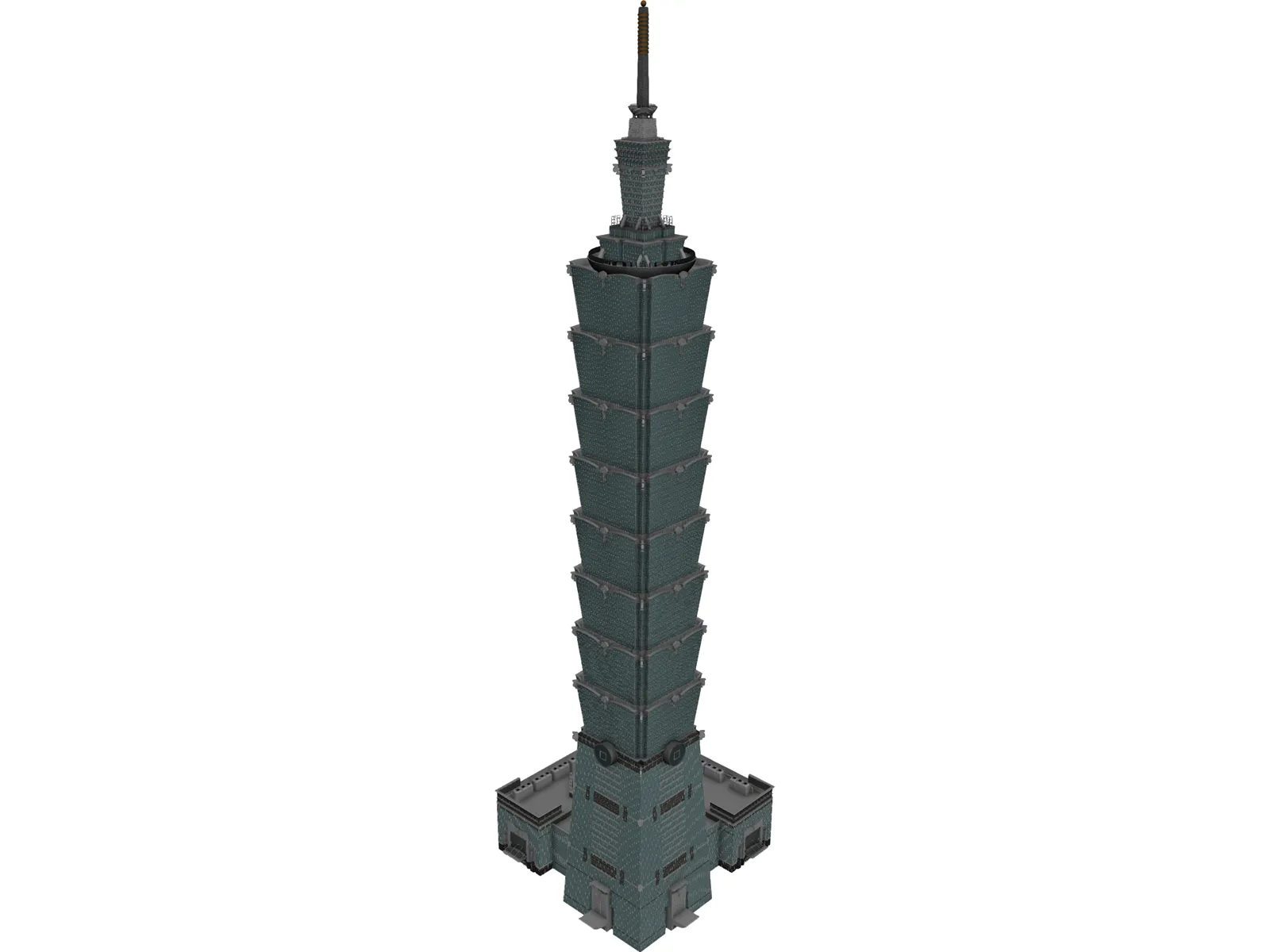 Taipei 101 World Financial Center 3D Model