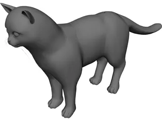 Cat CAD 3D Model