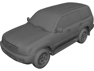 Toyota Land Cruiser (1998) CAD 3D Model