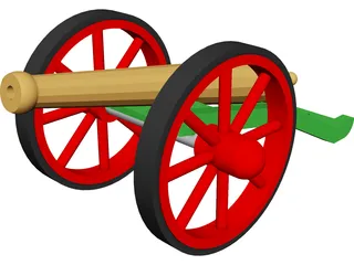 8PDR Cannon 3D Model