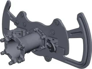 Steering Wheel DTM CAD 3D Model