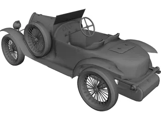 Bugatti Type 18 (1914) 3D Model