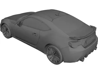 Subaru BRZ CAD 3D Model