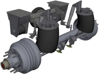 HT300-19-004 Hendrickson Suspension CAD 3D Model