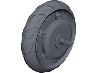 Wheel Motor CAD 3D Model