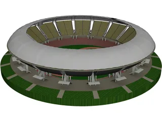 Soccer Stadium 3D Model