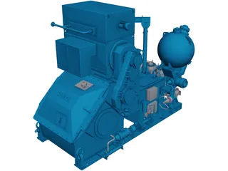 Pressure Pump CAD 3D Model