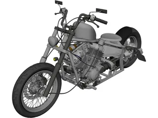 Yamaha Bobber CAD 3D Model