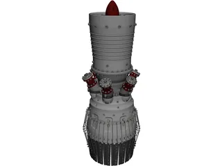 Jet Engine CAD 3D Model
