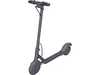 Electric Scooter CAD 3D Model