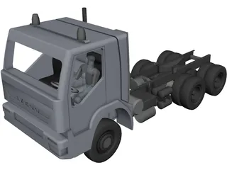 Iveco AD380T 6?6 3820 Chassis CAD 3D Model
