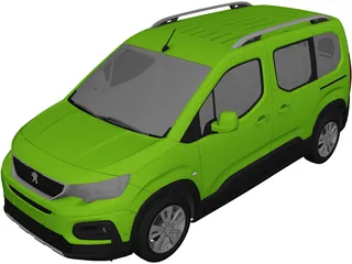 Peugeot Rifter (2020) 3D Model