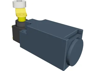 Roller Contact Switch CAD 3D Model