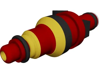 Bosch Fuel Injector CAD 3D Model