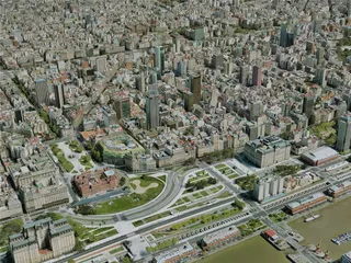 Buenos Aires City, Argentina (2021) 3D Model
