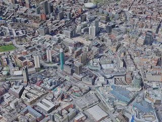 Birmingham City, UK (2023) 3D Model