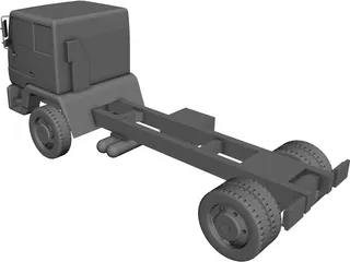 MAN Truck LEM220 CAD 3D Model