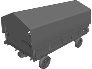 Baggage Trolley FRANKE CAD 3D Model