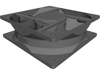 Cooling Fan CAD 3D Model