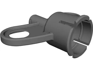 Luer Adapter CAD 3D Model