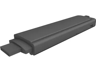 USB Flash Drive CAD 3D Model