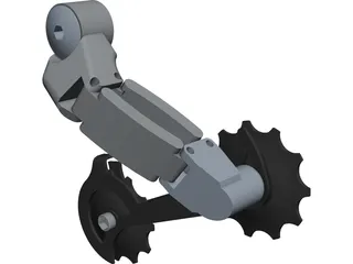 Bike Rear Derallieur CAD 3D Model