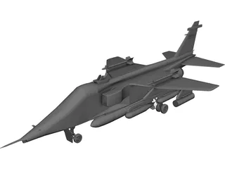 Jaguar GR1 CAD 3D Model