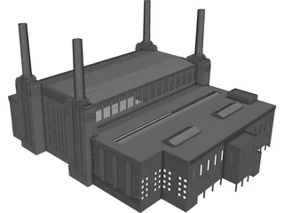Battersea Power Station 3D Model