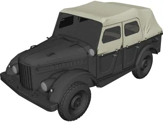 GAZ 69b 3D Model