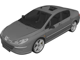 Peugeot 407 (2009) 3D Model