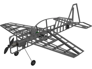 RC Yak 54 CAD 3D Model