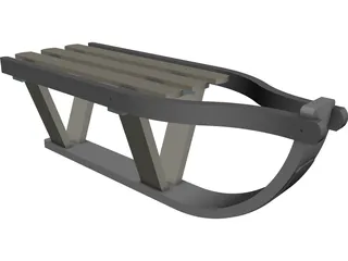 Sport Sledge CAD 3D Model