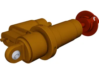 Shock Absorber PA-7800 CAD 3D Model
