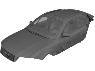 Interior Audi S4 (2004) 3D Model