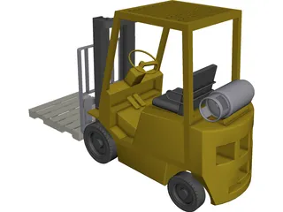 Forklift Yale CAD 3D Model