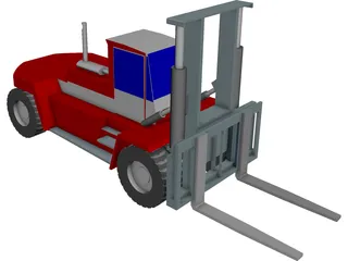 Kalmar DCD320 Forklift CAD 3D Model