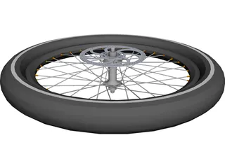 Wheel Disc Brake High Profile CAD 3D Model