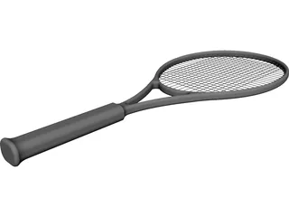 Tennis Racquet 3D Model