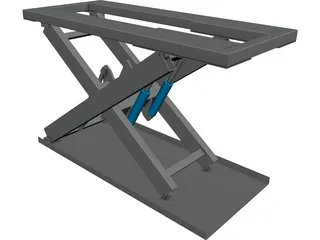 Scissor Lift CAD 3D Model