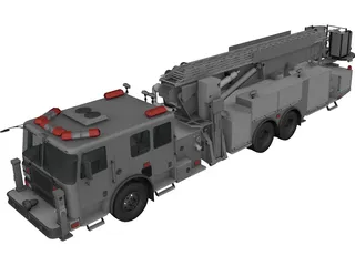 LaFrance Fire Truck 3D Model