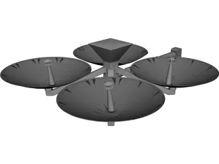 Antenna High Gain CAD 3D Model