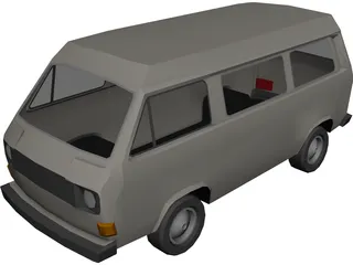 Volkswagen Bus 3D Model
