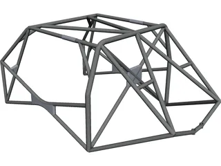 Roll Cage FIA CAD 3D Model