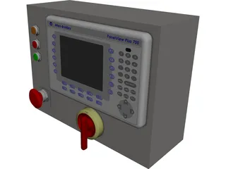 Allen-Bradley PanelView Plus 700 Tester CAD 3D Model