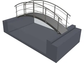 Bridge Pool CAD 3D Model
