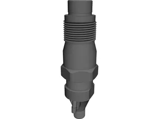 Bosch Basic Diesel Fuel Injector CAD 3D Model
