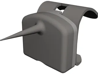 Knee Implant CAD 3D Model